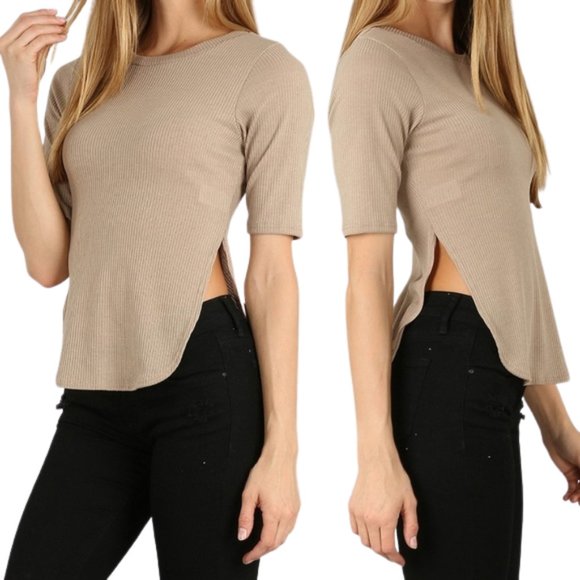 Side Slit Tee - Picture 1 of 8